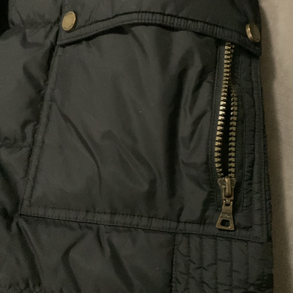 Tommy H puffer S/P black hooded *missing belt* - Picture 6 of 10